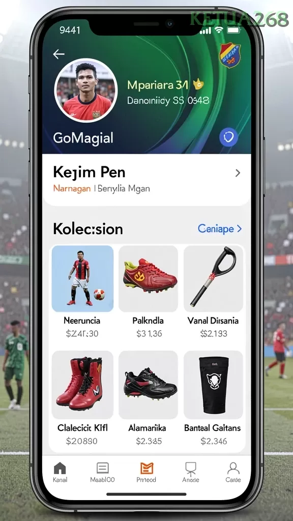 Cuplikan layar JV88 — halaman utama
